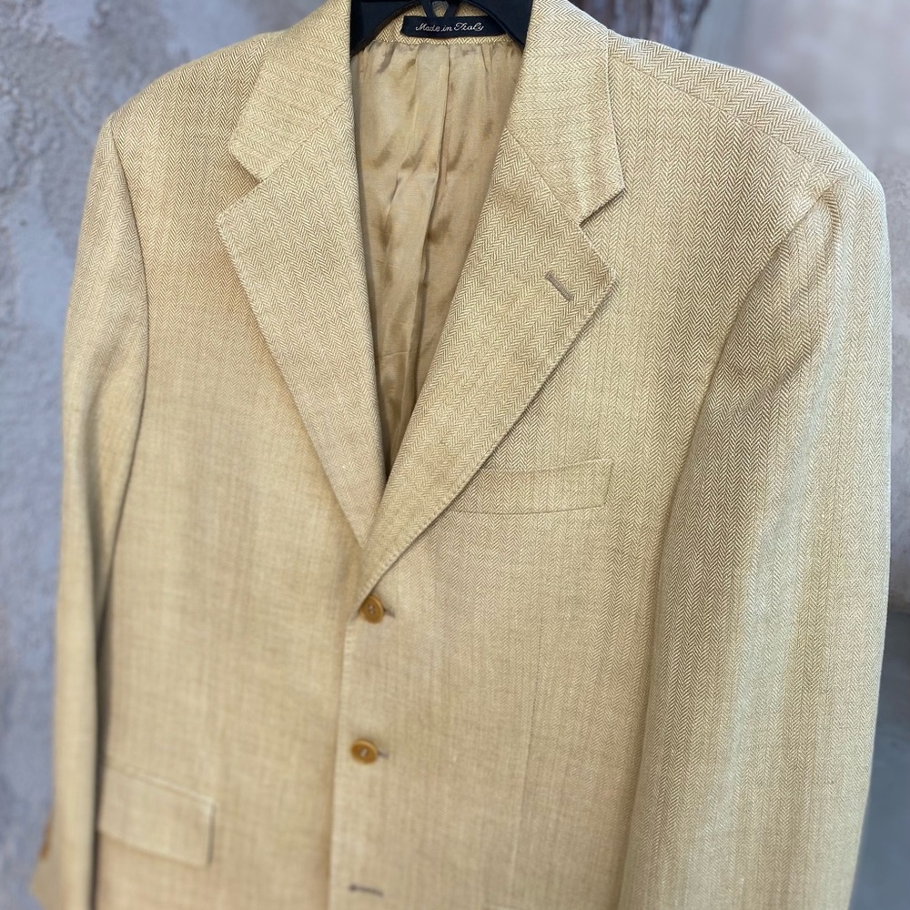 NW Faconnable 🇮🇹 Made Silk/Linen/Wool Sport Coat Sz 40